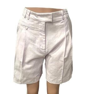 Topshop Women’s linen-blend Longline Shorts, Pale Lilac